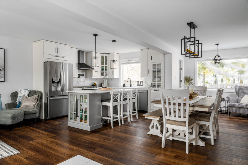 Remodeled Modern Rustic Kitchen and Dining Room