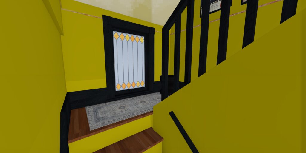 Stairway Rendering - Bold Art Deco