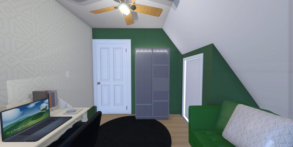 Guest Bedroom Rendering - Bold Art Deco- Image 2